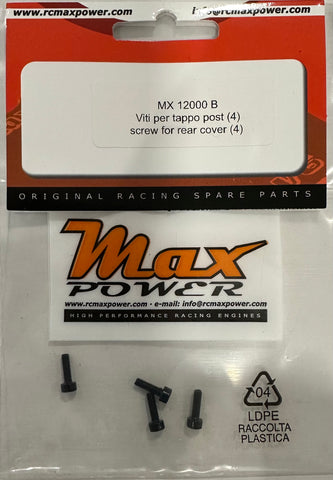 Max Power - SCREW SET FOR REAR COVER (4)