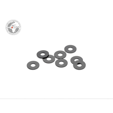 INFINITY A73805 - ALUMINUM WASHER 3x8x0.5mm (Black/8pcs)