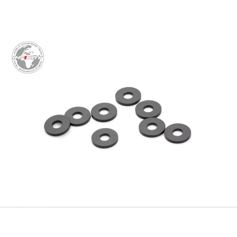 INFINITY A73810 - ALUMINUM WASHER 3x8x1.0mm (Black/8pcs)