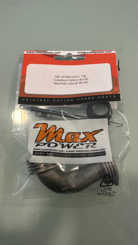 MAX MANIFOLD MX 02399 +2mm CONICAL 90+90 TOTAL BLACK