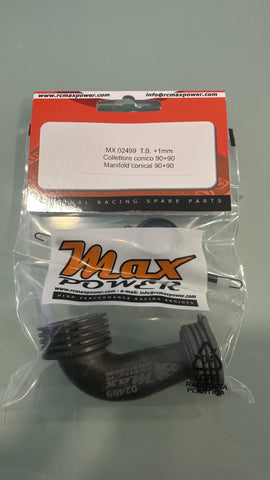 MAX MANIFOLD MX 02499 +1mm CONICAL 90+90 TOTAL BLACK