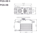 Sanwa PGS-XB2 SXR Response (0.11s/21.1kg/7.4V) Brushless Servo