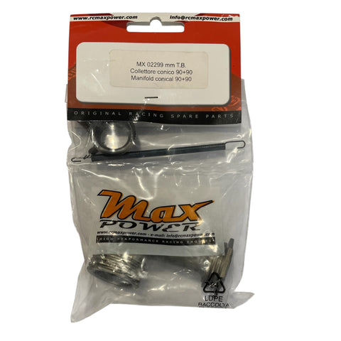 MAX MANIFOLD CONICAL 90+90 TOTAL BLACK