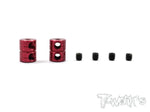 T-WORKS TA-108R ALUMINUM DOUBLE LOCK 2MM BORE COLLAR VER.2 2PCS