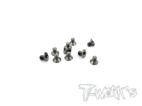 T-WORKS TSS-305C 3mm x 5mm 64 Titanium Hex. Countersink Screw 10pcs.