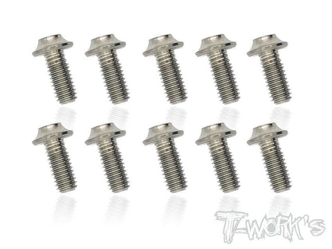 T-WORKS TSS-306U 3mm x 6mm Titanium Hex Socket Head UFO Screw 10pcs