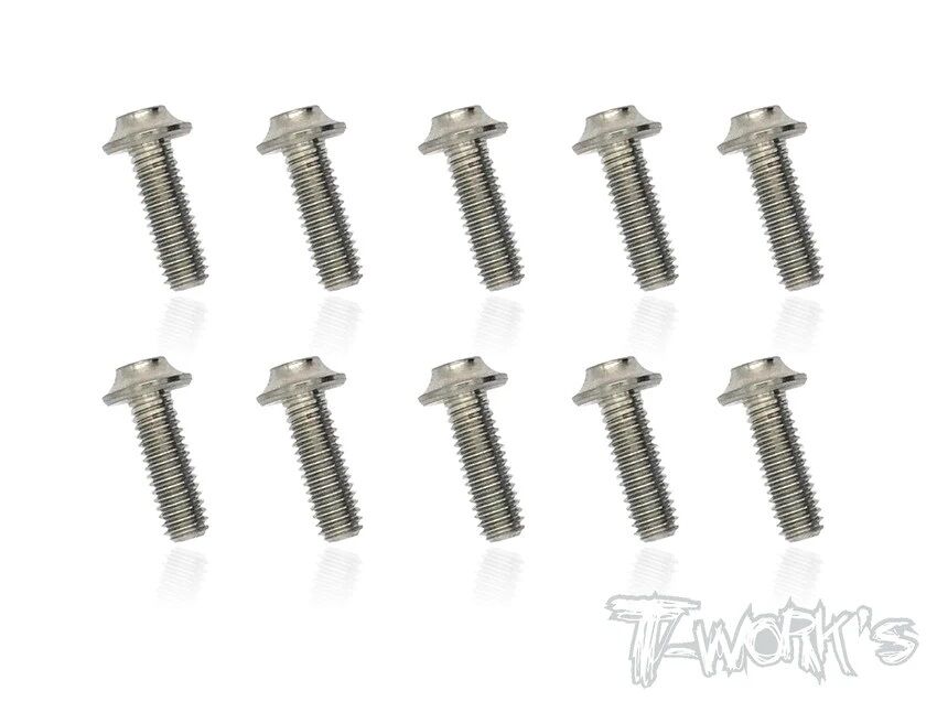 T-WORKS TSS-318U 3mm x 18mm Titanium Hex Socket Head UFO Screw 10pcs ...