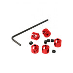 Aluminium Stopper 2mm Red (5 pcs)