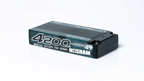 Nosram Graphene-4.1 Ultra LCG Modified Shorty 4200mAh 7.6V 2S 120C/60C HV LiPo (5mm, 160g)