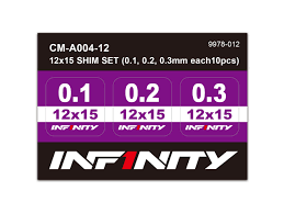 12x15 SHIM SET (0.1 0.2 0.3mm 10pcs each)