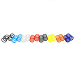 GENIUS GT858001 SET LINEAR SPRINGS (8)( ORANGE-YELLOW-RED-WHITE-DARK BLU-BLUE-DARK GREY-BLACK)