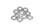 Aluminum Spacers 3x6x1.0 Silver (10)