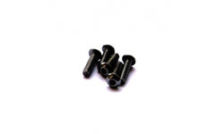 BLACK ALUMINUM SCREWS BUTTON HEAD 3X6 (5)