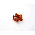 ORANGE ALUMINUM SCREWS FLAT HEAD 3X8 (5)